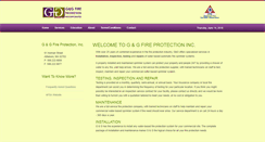 Desktop Screenshot of gandgfireprotection.com