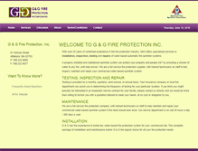 Tablet Screenshot of gandgfireprotection.com